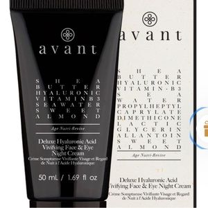 Avant Sheabutter Hyaluronic vitamin B-3 Seawater sweet almond night cream. New!!